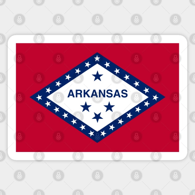 Flag of Arkansas Sticker by brigadeiro